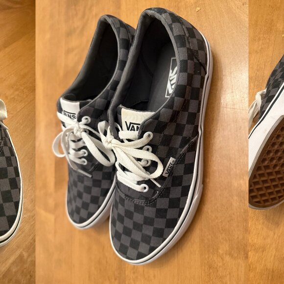 Like New Vans Sneakers Shoes Black Checkered Women’s Size 11 - Picture 1 of 3